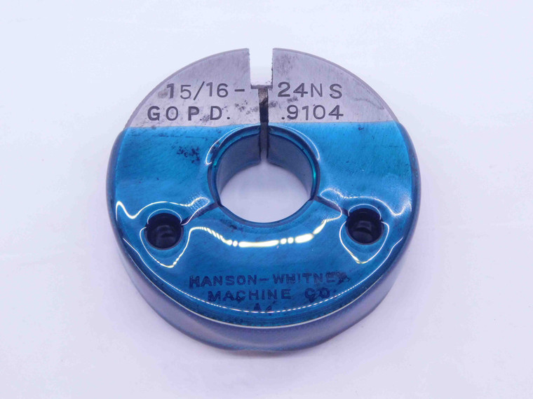 15/16 24 NS THREAD RING GAGE .9375 GO ONLY P.D. = .9104 15/16"-24 UNS 3A - JF0786BU