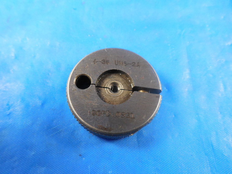 4 36 UNS 2A THREAD RING GAGE #4 .112 GO ONLY P.D. = .0931 INSPECTION 4-36 TOOL