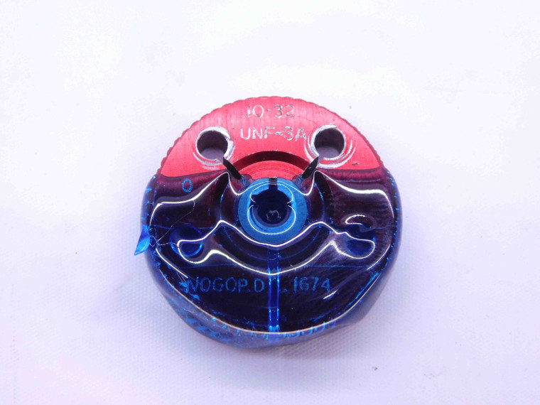 10 32 UNF 3A THREAD RING GAGE #10 .190 .1900 NO GO ONLY P.D. = .1674 INSPECTION - JF0806BU