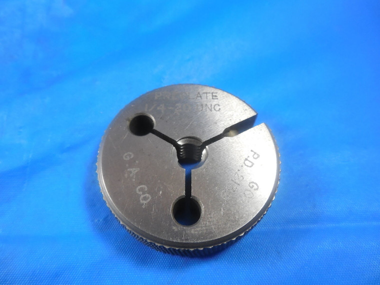 1/4 20 UNC PREPLATE THREAD RING GAGE .25 GO ONLY P.D. = .2139 INSPECTION TOOL