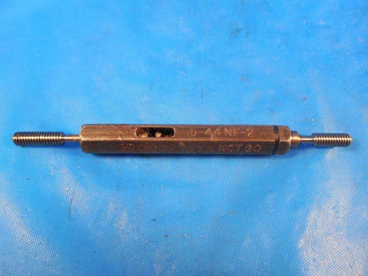 5 44 NF 2 THREAD PLUG GAGE #5 .125 1/8 GO NO GO P.D.'S = .1102 & .1125 NF-2 TOOL