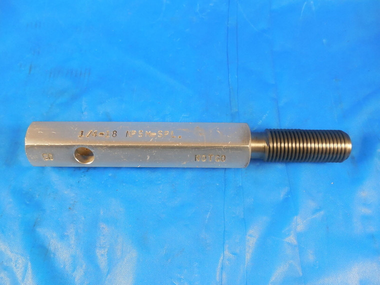 1/4 18 NPSM SPECIAL SET PIPE THREAD PLUG GAGE .25 NO GO ONLY P.D. = .4843 SPL.