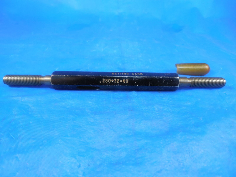 1/4 32 NS SET THREAD GAGE .25 GO NO GO P.D.'S = .2257 & .2225 .250-32 CHECK TOOL