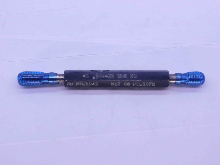 8 32 UNC 2B STI HELICOIL THREAD PLUG GAGE #8 .164 GO NO GO PD'S = .1843 & .1872 - DS0109SL