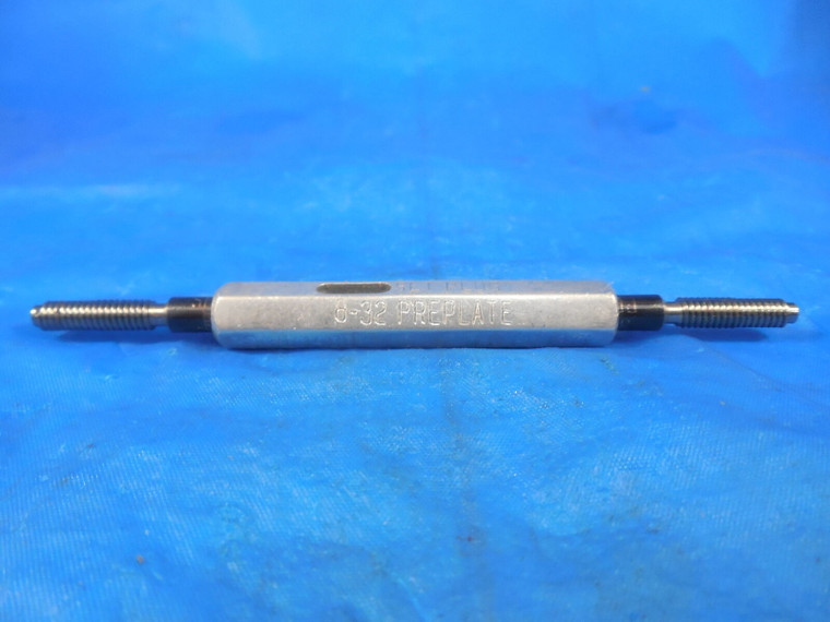 8 32 PREPLATE SET THREAD PLUG GAGE #8 .164 GO NO GO P.D.'S = .1400 & .1371 #8-32