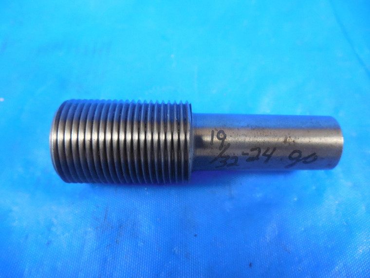 19/32 24 THREAD PLUG GAGE MEMBER .59375 GO ONLY P.D. = .5667 QUALITY TOOLS