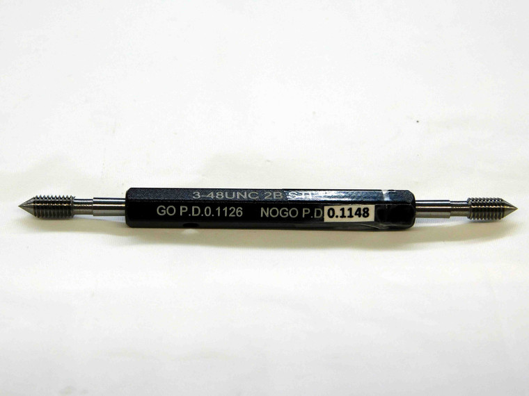NEW 3 48 UNC 2B STI HELICOIL THREAD PLUG GAGE #3 .099 GO NO GO PDS .1126 & .1148