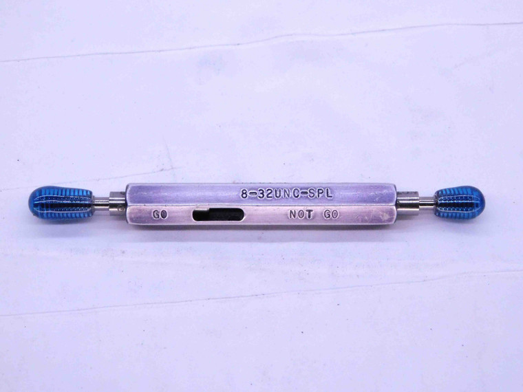 8 32 UNC SPL SPECIAL THREAD PLUG GAGE #8 .164 GO NO GO P.D.'S = .1456 & .1489 - DS0228SL