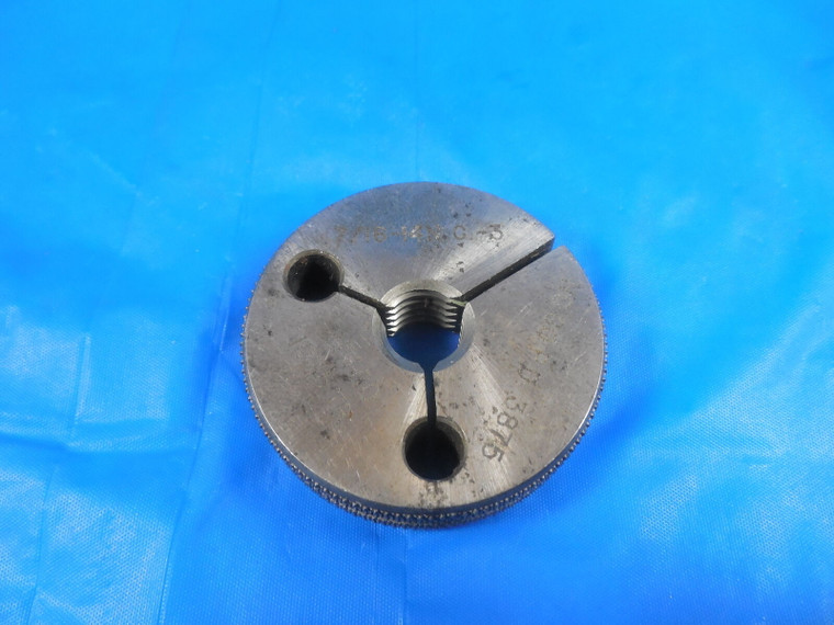 7/16 14 NC 3 THREAD RING GAGE .4375 NO GO ONLY P.D. = .3875 QUALITY INSPECTION