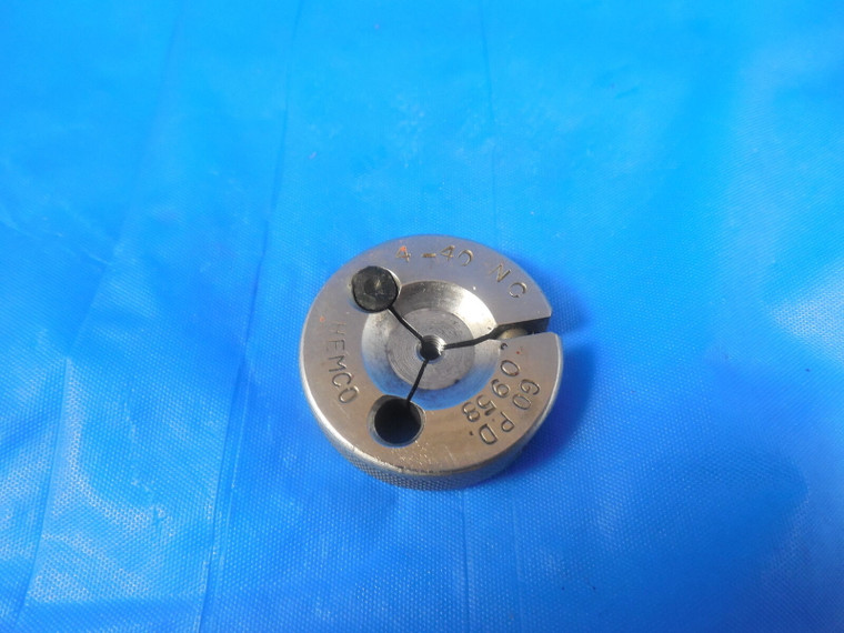 4 40 NC THREAD RING GAGE #4 .112 GO ONLY P.D. = .0958 QUALITY #4-40 UNC-3A