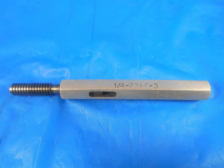 1/4 20 NC 3 SET THREAD PLUG GAGE .25 GO ONLY P.D. = .2175 QUALITY TOOL 1/4-20