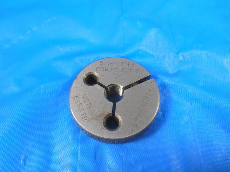 5/16 27 NS THREAD RING GAGE .3125 GO ONLY P.D. = .2884 5/16-27 QUALITY TOOLS