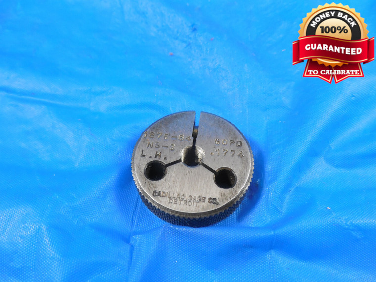 3/16 64 NS 3 LEFT HAND THREAD RING GAGE .1875 GO ONLY P.D. = .1774 3/16-64 L.H.