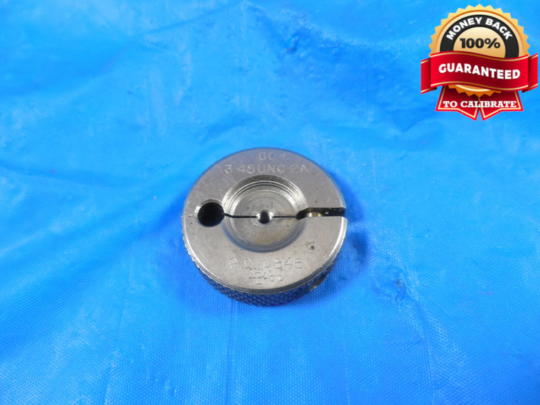 3 48 UNC 2A THREAD RING GAGE #3 .099 GO ONLY P.D. = .0848 QUALITY #3-48 TOOL