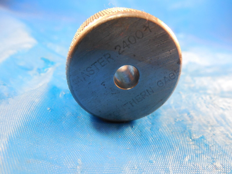 .2400 DIA CLASS Y SMOOTH PLAIN BORE RING GAGE .250 UNDERSIZE 1/4 INSPECTION