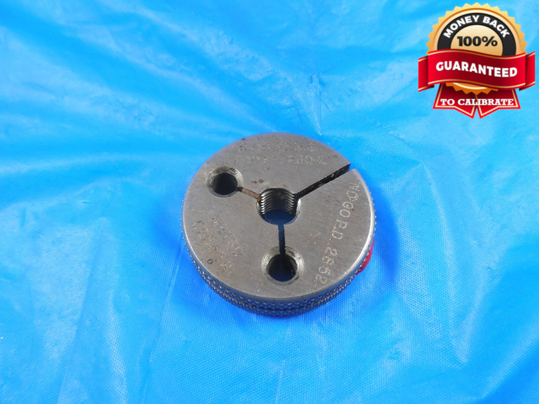 1/4 28 NF LEFT HAND DOUBLE LEAD THREAD RING GAGE .25 GO ONLY P.D. = .2268 L.H.