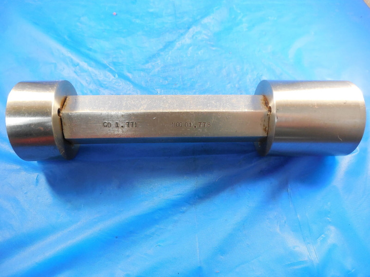 1.771 & 1.778 DIA CLASS Z SMOOTH PIN PLUG GAGE GO NO GO 1.750 OVERSIZE 1 3/4