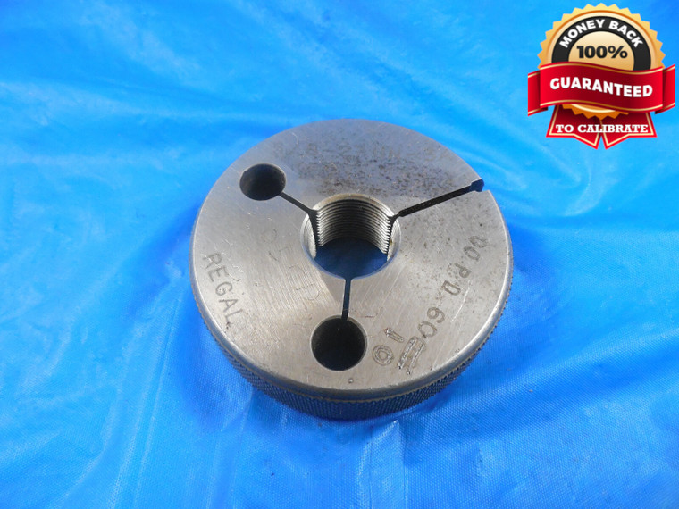 5/8 27 UN 3A THREAD RING GAGE .625 GO ONLY P.D. = .6010 QUALITY 5/8-27 SHOP TOOL