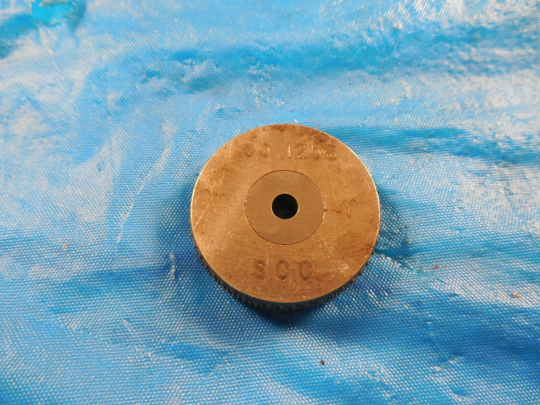 .1258 DIA CLASS Y CARBIDE SMOOTH PLAIN BORE RING GAGE .1250 OVERSIZE 1/8 TOOL