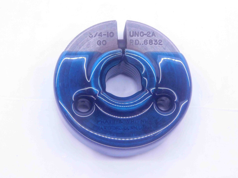 3/4 10 UNC 2A THREAD RING GAGE .75 .750 .7500 GO ONLY P.D. = .6832 INSPECTION - DW6487BURL