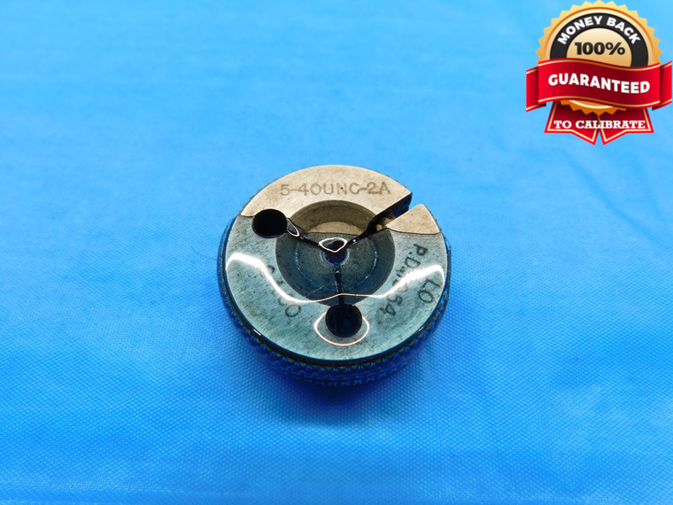 5 40 UNC 2A THREAD RING GAGE #5 .125 NO GO ONLY P.D. = .1054 INSPECTION CHECK - DS0989BU
