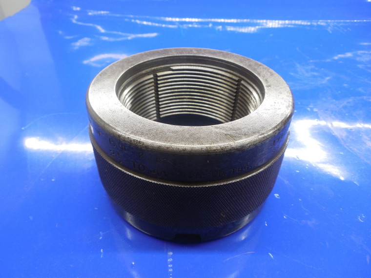 2 1/2 10 THREAD RING GAGE 2.5 GO OR NO GO P.D. 2.82240 QUALITY SHOP 2 1/2-10