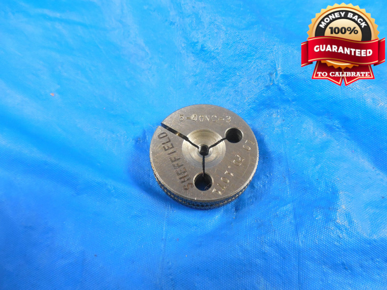 5 40 NC 3 THREAD RING GAGE #5 .125 NO GO ONLY P.D. = .1071 QUALITY #5-40 TOOL