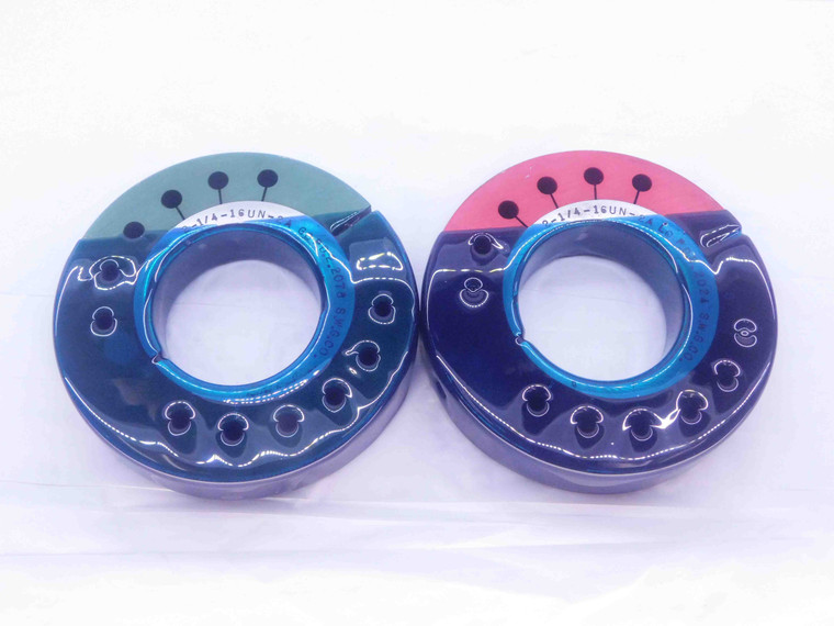 2 1/4 16 UN 2A THREAD RING GAGES 2.25 2.250 GO NO GO P.D.'S = 2.2078 & 2.2024 - DS1088BU