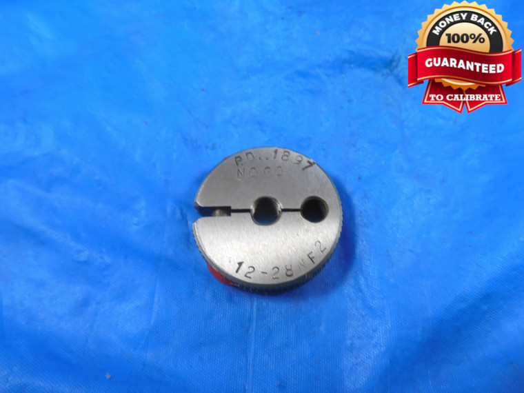 12 28 NF 2 THREAD RING GAGE #12 .216 NO GO ONLY P.D. = .1897 QUALITY #12-28 TOOL