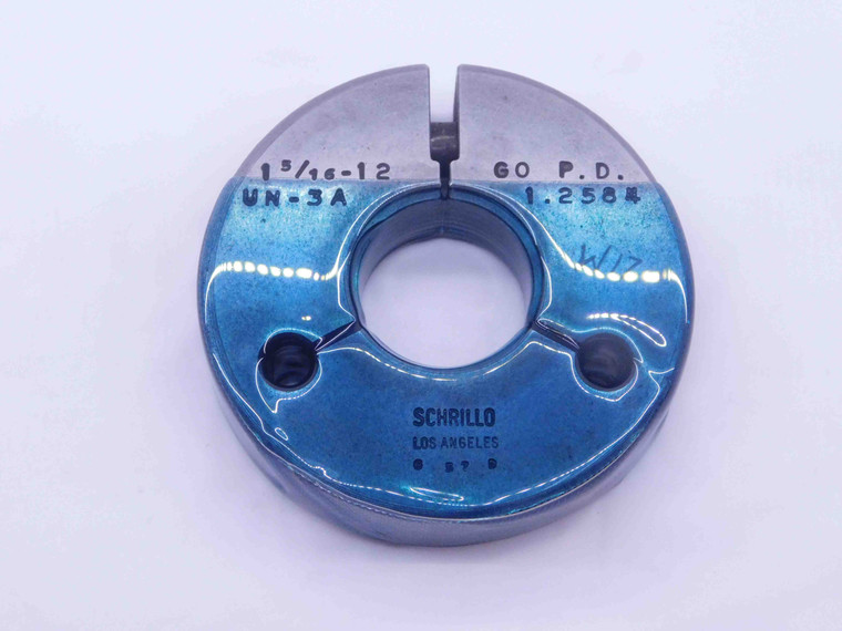 1 5/16 12 UN 3A THREAD RING GAGE 1.3125 GO ONLY P.D. = 1.2584 INSPECTION CHECK - 1516123ARGO1