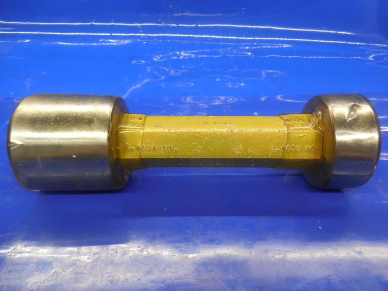 53.75 & 54.25 MM CLASS X SMOOTH PIN PLUG GAGE GO NO GO 54 54.0 2 1/8 - .0089