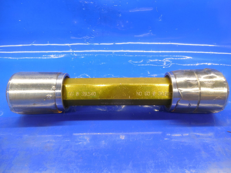 39.540 & 39.800 MM SMOOTH PIN PLUG GAGE GO NO GO 39.0 39.5 40.0 1.5625 +.0045