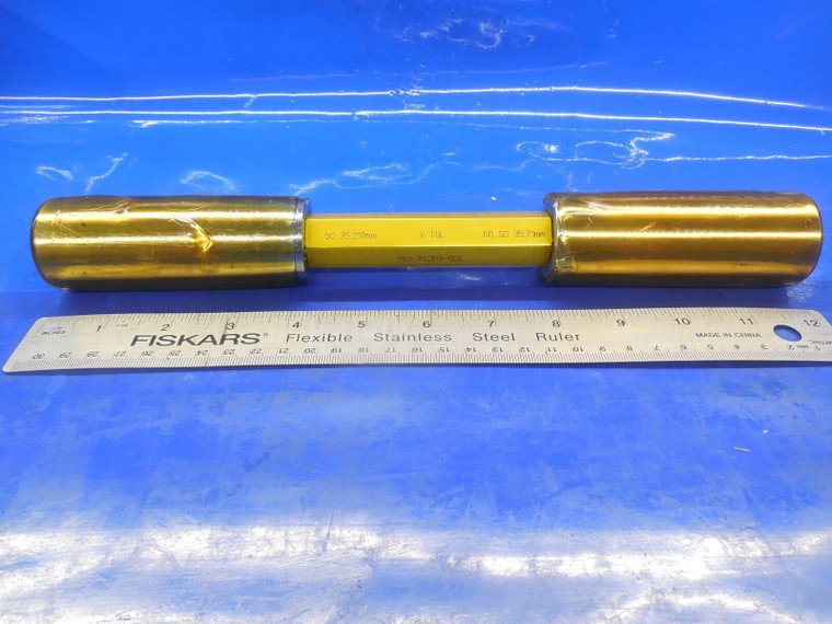35.210 35.71 MM CLASS X SMOOTH PIN PLUG GAGE GO NO GO 35 35.0 35.5 1.375 +.0112