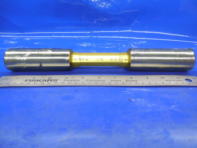 33.75 & 34.5 MM CLASS X SMOOTH PIN PLUG GAGE GO NO GO 34 34.0 34.50 1.375 -.0167
