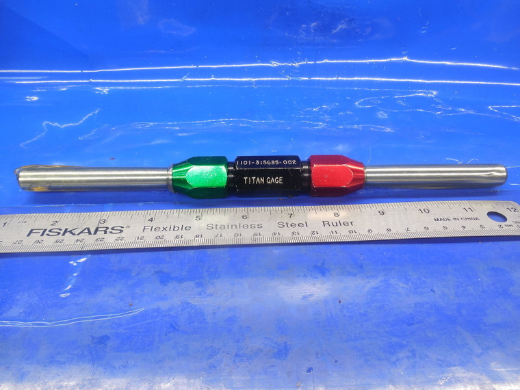 10.720 & 10.950 MM CLASS X SMOOTH PIN PLUG GAGE GO NO GO 11 11.0 MM .4375 -.0064