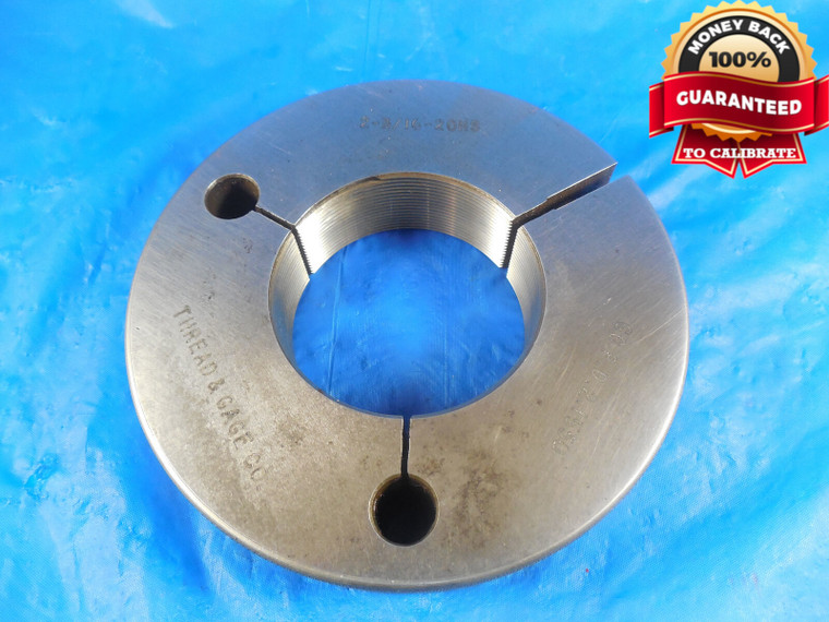 2 3/16 20 NS THREAD RING GAGE 2.1875 GO ONLY P.D. = 2.1550 INSPECTION 2.1875-20