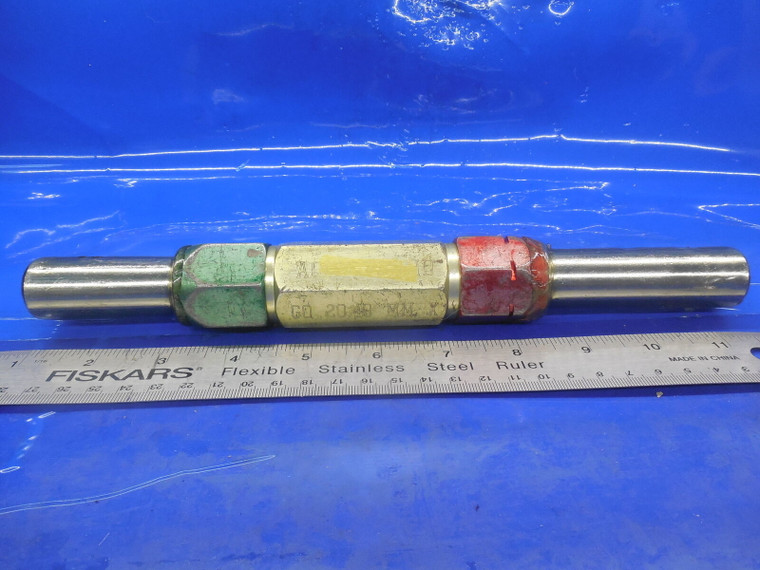 20.49 & 20.75 MM CLASS X SMOOTH PIN PLUG GAGE GO NO GO 20.5 21.0 MM .8125 +.0044