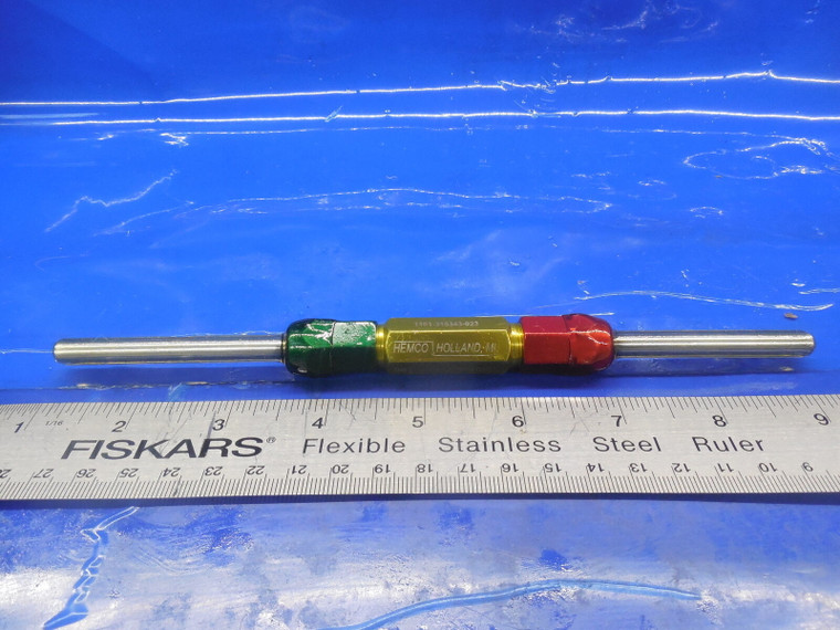4.620 & 4.880 MM CLASS X SMOOTH PIN PLUG GAGE GO NO GO 4.50 5.0 MM .1875 +.0046