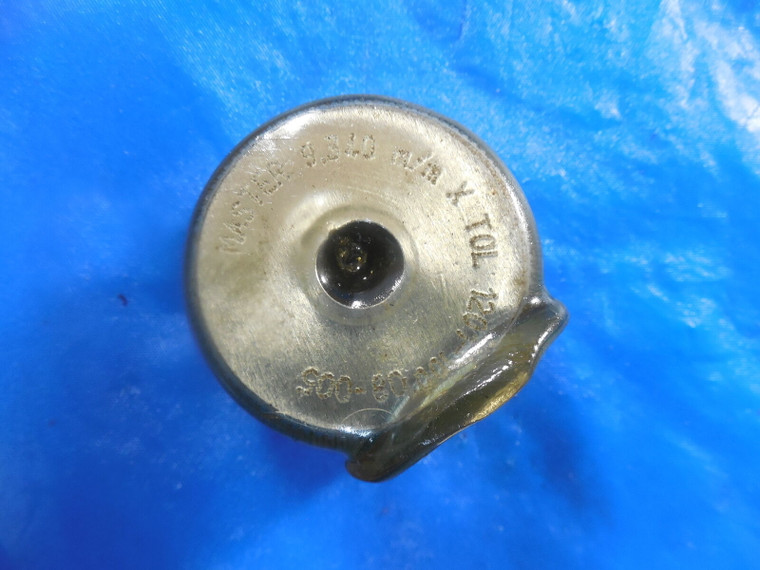 9.3400 MM CLASS X MASTER PLAIN BORE RING GAGE 9 9.0 MM OVERSIZE .3750 -.0073