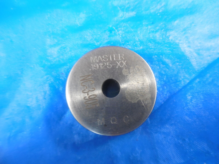 .19125 DIAMETER CLASS XX MASTER SMOOTH PLAIN BORE RING GAGE .1875 OVERSIZE 3/16