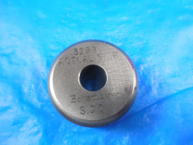 BOREMASTER S.C.C .3269 MASTER SMOOTH PLAIN BORE RING GAGE .3125 OVERSIZE 5/16