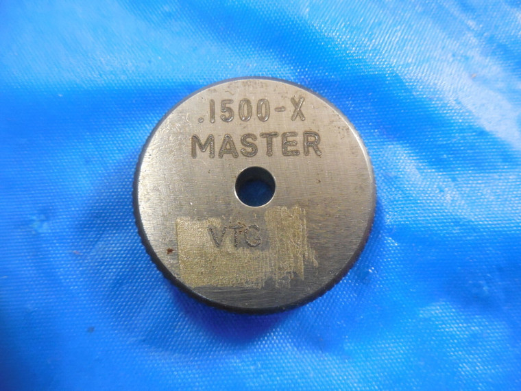 .1500 DIA CLASS X MASTER SMOOTH PLAIN BORE RING GAGE .3125 .1250 OVERSIZE 1/8