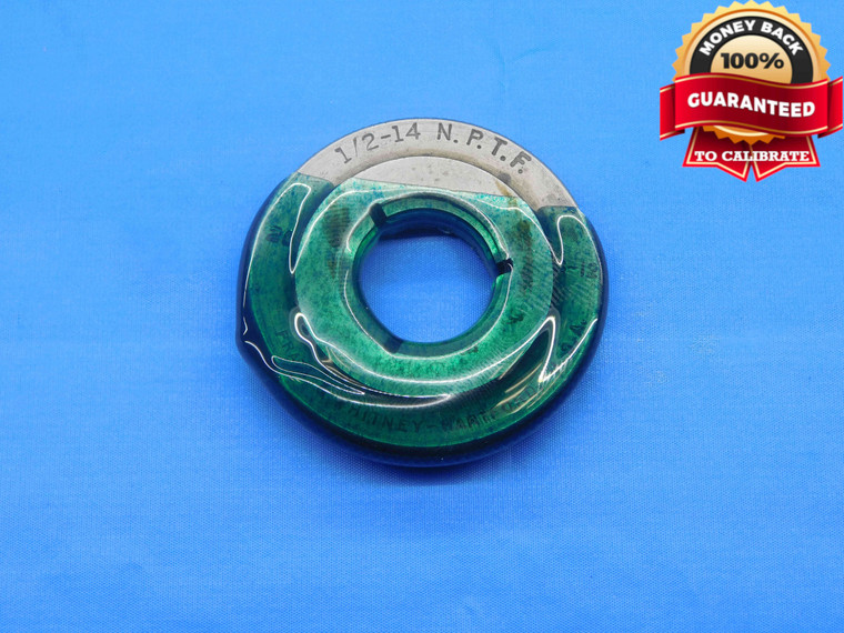 1/2 14 NPTF L1 PIPE THREAD RING GAGE .5 .50 .500 .5000 N.P.T.F. DRYSEAL TAPER - JF1714BU