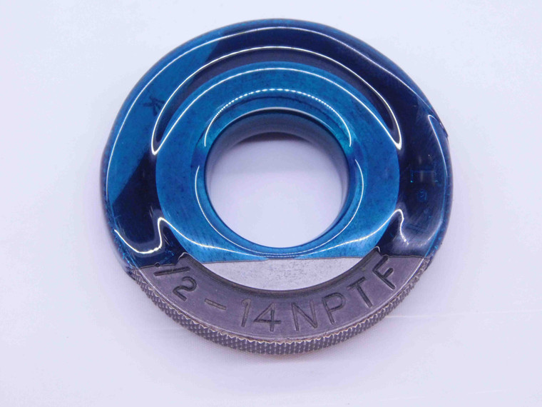 1/2 14 NPTF L1 PIPE THREAD RING GAGE .5 .50 .500 .5000 N.P.T.F. DRYSEAL TAPER - JF1714BU