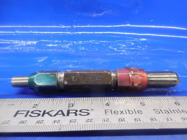 .3900 & .4000 CLASS Y SMOOTH PIN PLUG GAGE GO NO GO .39 .4 .3750 OVERSIZE 3/8