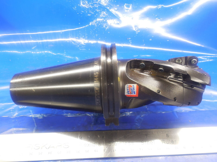 FETTE CAT50 3 1/2 DIA INDEXABLE HELICAL MILLING CUTTER TOOL HOLDER 1950063 V