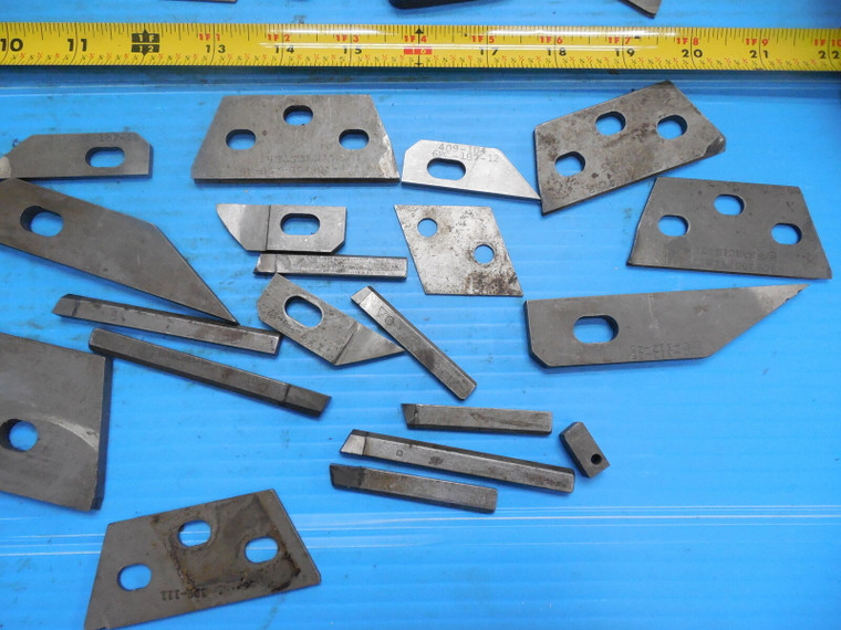 LOT OF W/S MANCHESTER SUPPORT BLADES 2 - 4 1/2" LENGTH VARIOUS SIZES SOME DULL