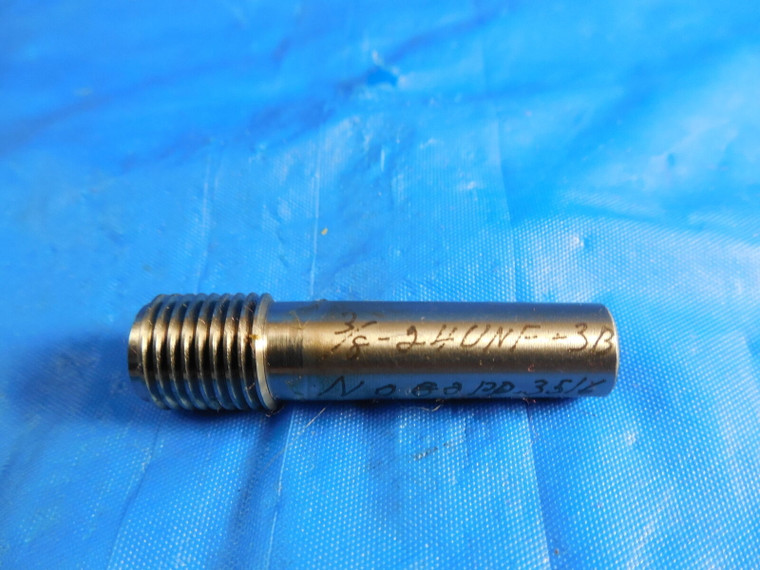 3/8 24 UNF 3B THREAD PLUG GAGE .375 NO GO ONLY P.D. = .3516 .375 INSPECTION TOOL