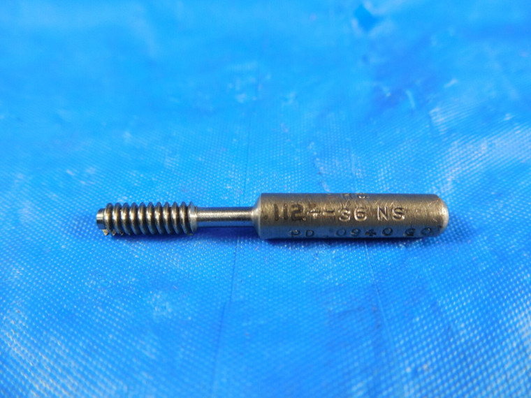 4 36 NS THREAD PLUG GAGE #4 .112 GO ONLY P.D. = .0940 .112-36 4-36 INSPECTION