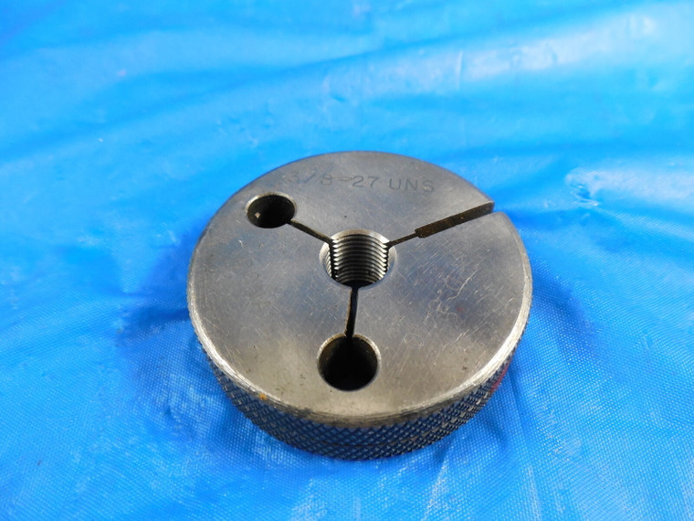 3/8 27 UNS THREAD RING GAGE .375 NO GO ONLY P.D. = .3410 QUALITY INSPECTION TOOL